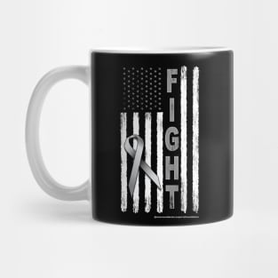 Brain Cancer Awareness Murica Mug